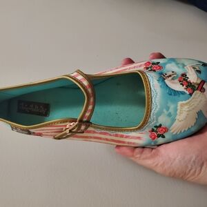 Irregular Choice Women's Blue and Pink Mary Jane Shoes